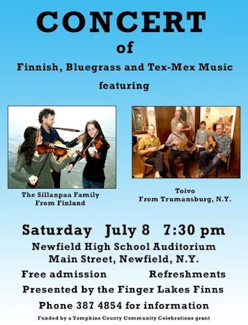 Poster from the Newfield Concert